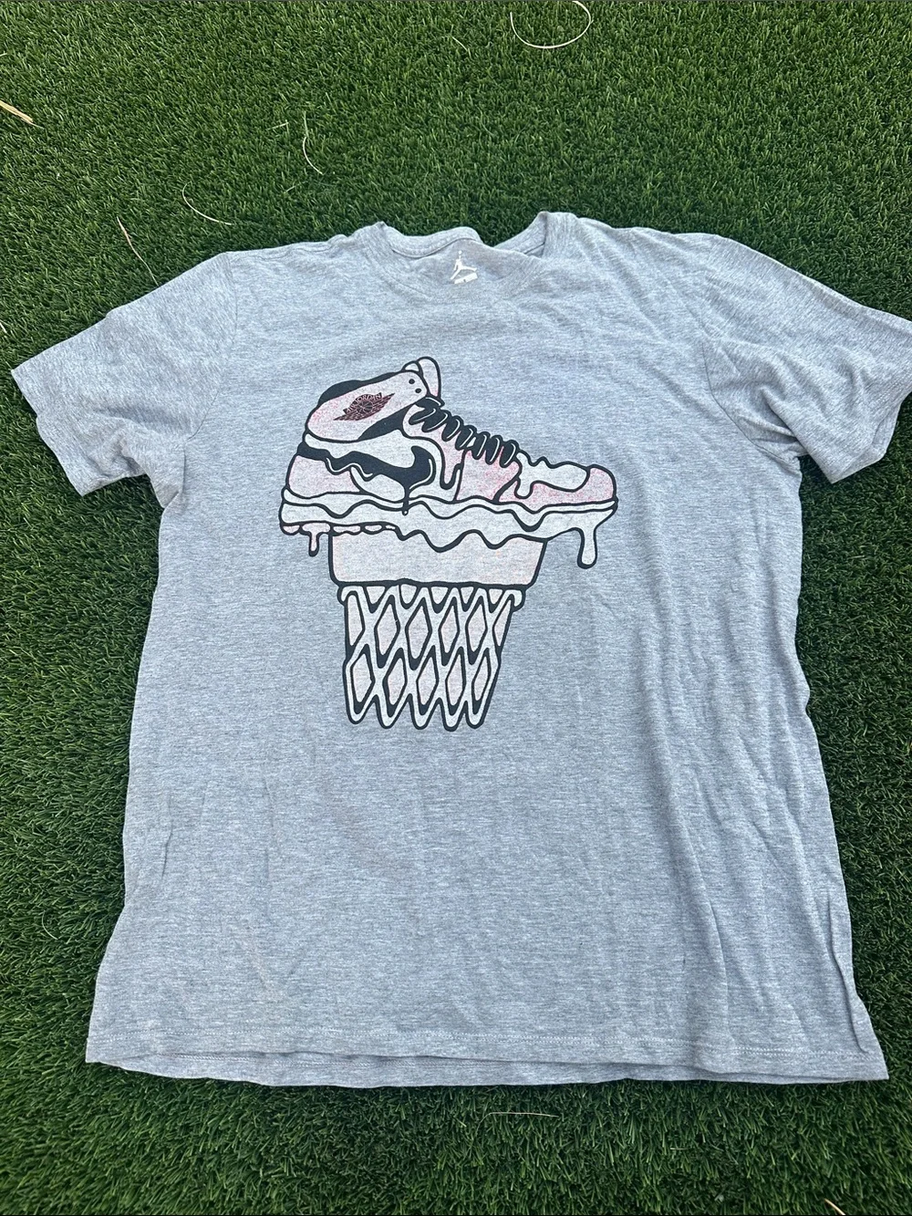 Jordan Heather Gray Graphic Crewneck Tee